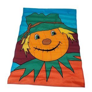 Inviting Colorful Scarecrow Vintage Large Fall Halloween Garden Yard Flag